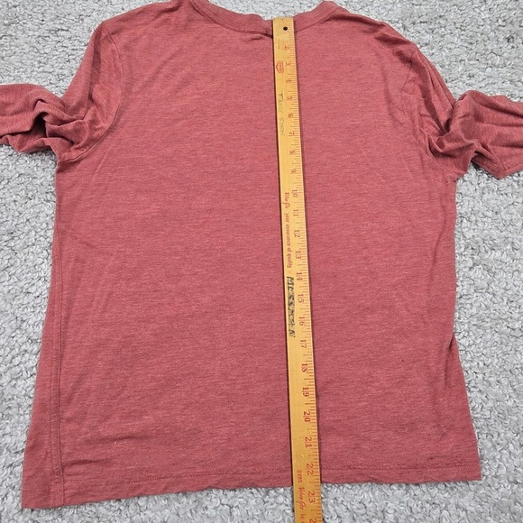 Allbirds Shirt Mens Medium Pink Sea Long Sleeve Tee Stretch Active Athleisure - Picture 9 of 11